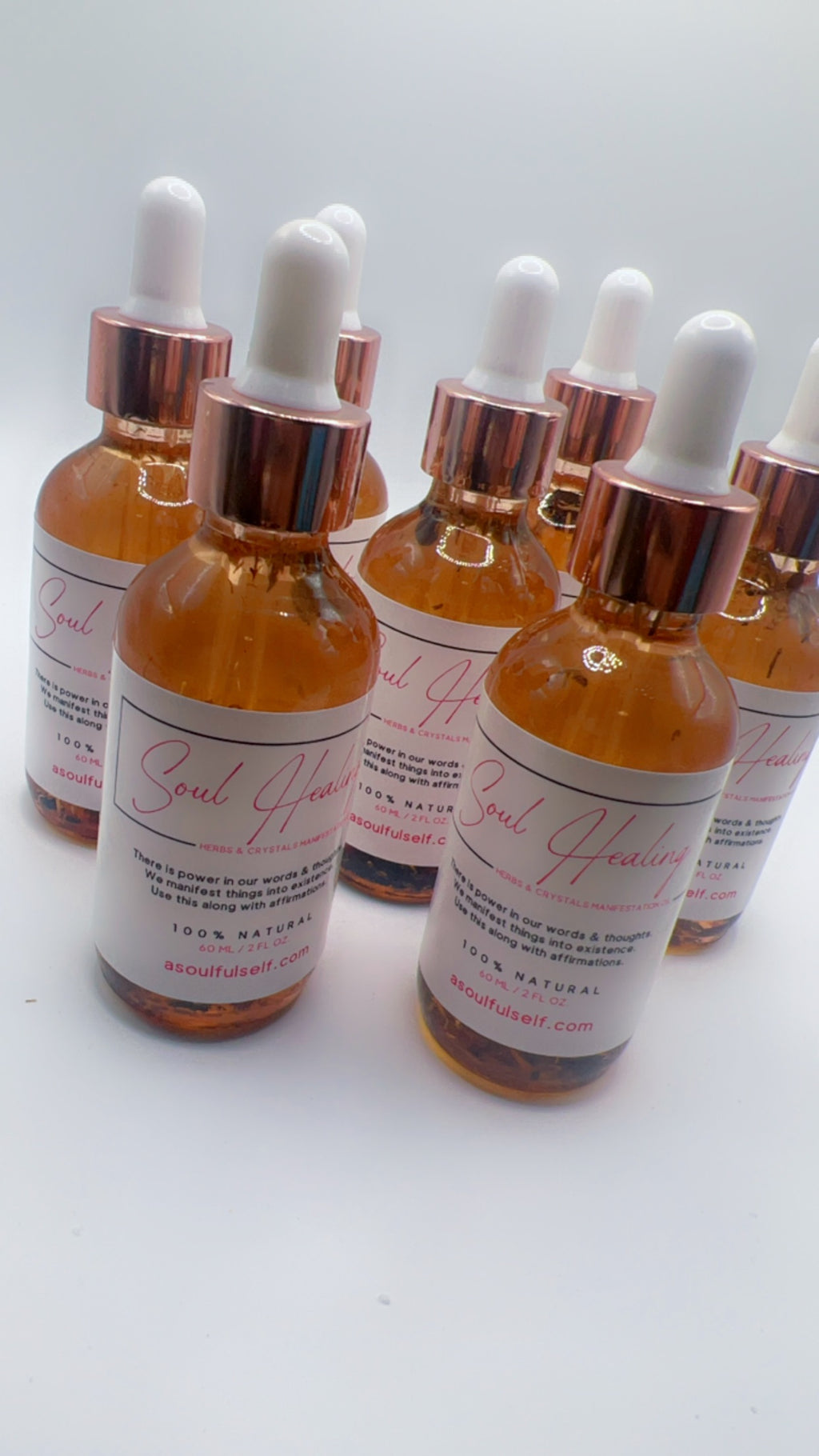 Soul Healing Herbs & Crystals Manifestation Oil