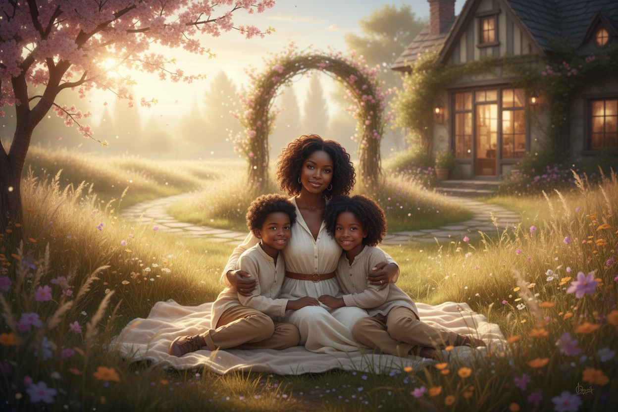 make it a black family